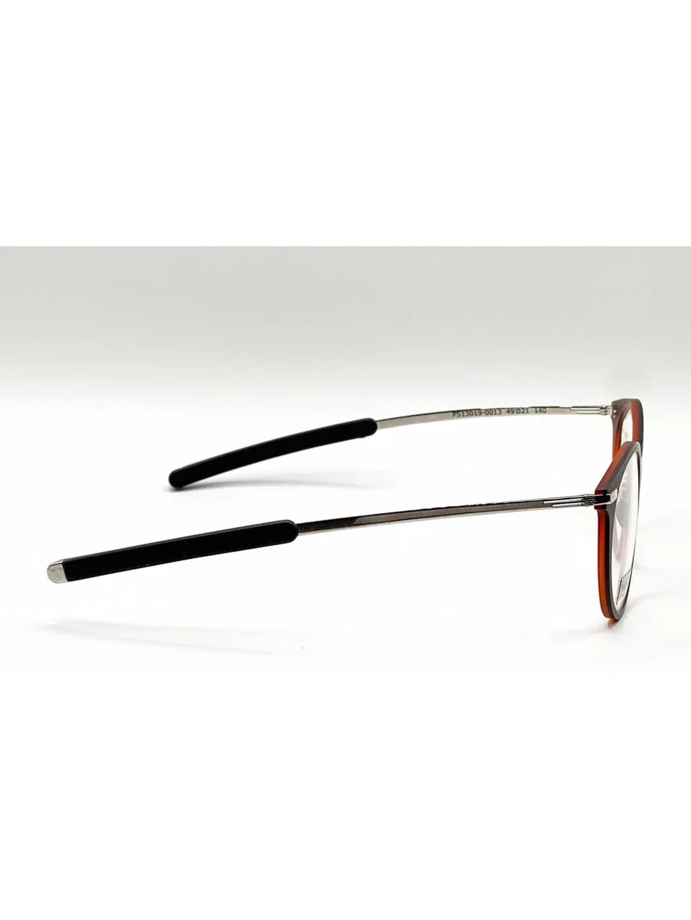 I Human PS13019 0013 Black Gray Silver Oval Authentic Eyeglass Frames 49-21-140